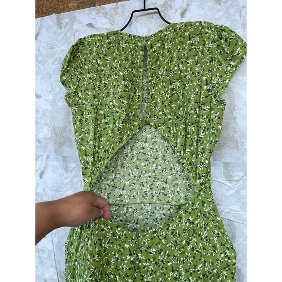 Reformation Gavin Dress Samantha in green floral size 6 - Picture 8 of 13